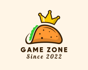 Street Food - Mexican Taco King Crown logo design