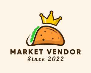 Vendor - Mexican Taco King Crown logo design