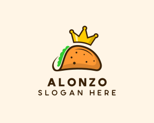 Mexican Taco King Crown logo design