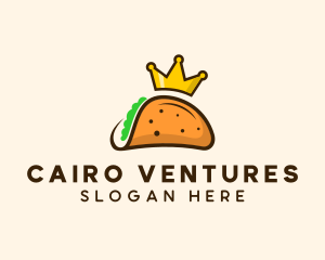 Mexican Taco King Crown logo design