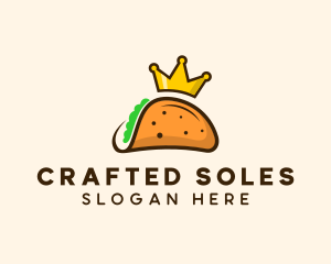 Mexican Taco King Crown logo design