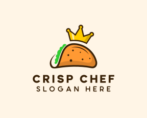 Mexican Taco King Crown logo design