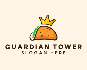 Mexican Taco King Crown logo design