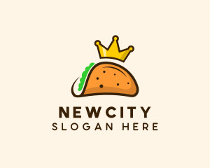 Mexican Taco King Crown logo design