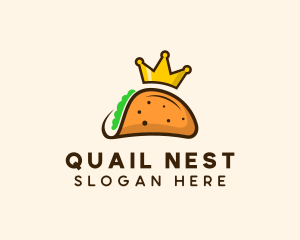 Mexican Taco King Crown logo design