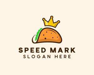 Mexican Taco King Crown logo design