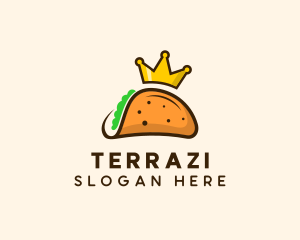 Mexican Taco King Crown logo design