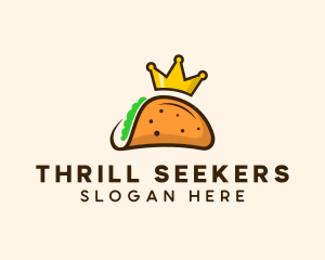 Mexican Taco King Crown logo design