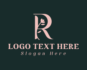 Flower - Fragrance Boutique Letter R logo design