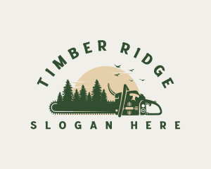 Logging - Chainsaw Forest Logging logo design