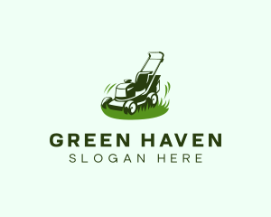 Backyard - Backyard Lawn Mower logo design