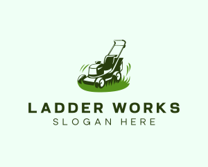 Backyard Lawn Mower logo design