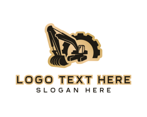 Digger - Excavator Mining Demolition logo design