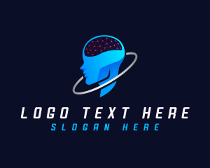 Tech - Human Technology AI logo design