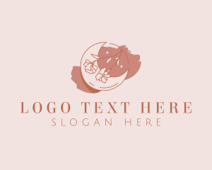 Astrology - Floral Moon Cosmetics logo design