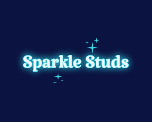 Whimsical Sparkle Neon logo design