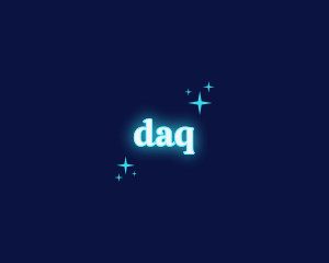 Night - Whimsical Sparkle Neon logo design