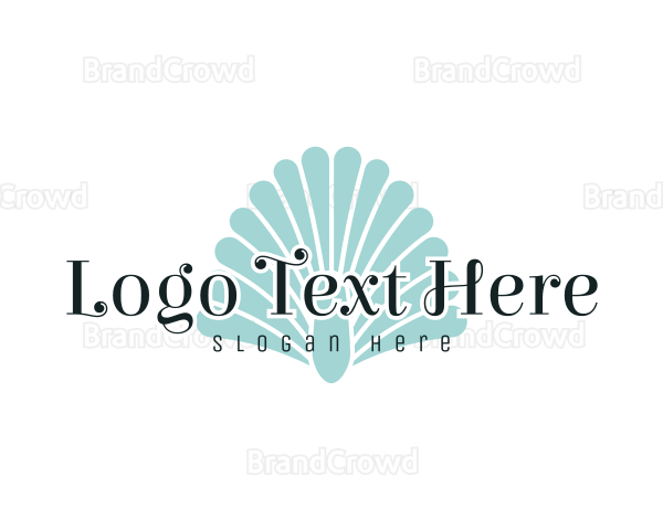 Seashell Clam Wordmark Logo