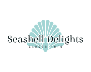 Seashell Clam Wordmark  logo design