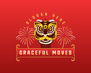 Lion Dance Parade logo design