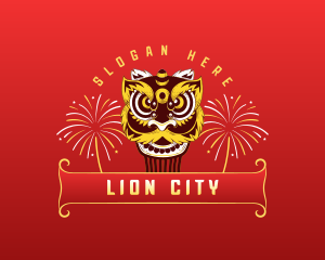 Lion Dance Parade logo design