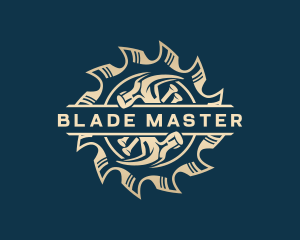 Carpentry Workshop Saw Blade logo design