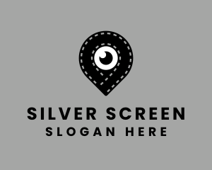 Film Strip Lens Pin Logo