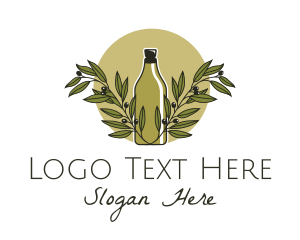 Oil - Olive Oil Bottle logo design