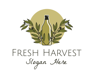 Produce - Olive Oil Bottle logo design