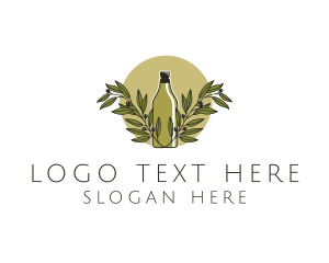 Plant - Olive Oil Bottle logo design