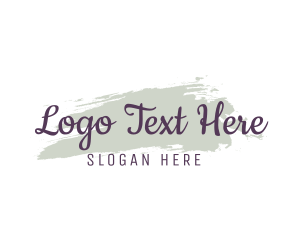 Script Watercolor Wordmark Logo