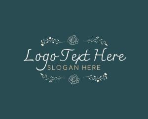 Flower - Elegant Minimal Craft logo design