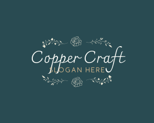 Elegant Minimal Craft logo design