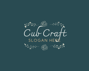 Elegant Minimal Craft logo design