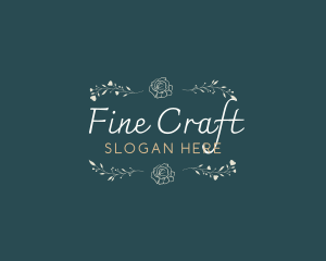 Elegant Minimal Craft logo design