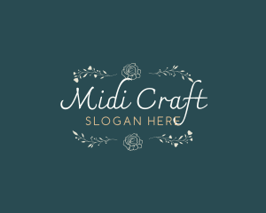 Elegant Minimal Craft logo design