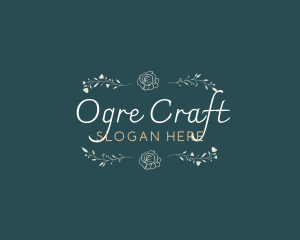 Elegant Minimal Craft logo design