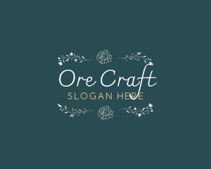 Elegant Minimal Craft logo design