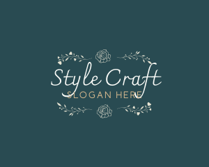 Elegant Minimal Craft logo design