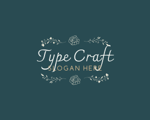 Elegant Minimal Craft logo design