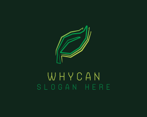 Organic Geometric Leaf Logo