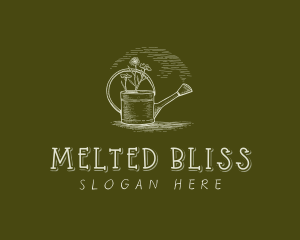 Floral Watering Can  Logo