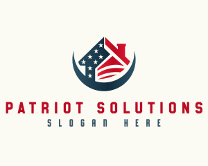 Patriotic Veteran Housing logo design