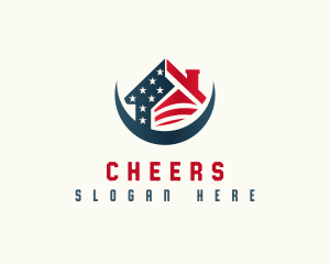 United States - Patriotic Veteran Housing logo design