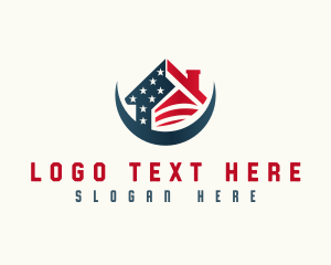 Usa - Patriotic Veteran Housing logo design