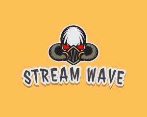 Twitch - Skull Streamer Halloween logo design
