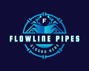 House Pipe Plumbing logo design