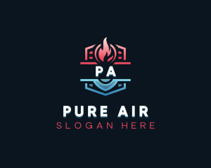 Air Condition HVAC logo design