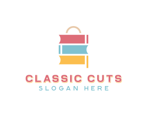 Book Shopping Retail logo design