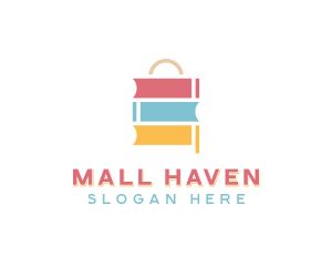 Book Shopping Retail logo design